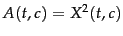 $A(\tcword,c) = X^2(t,c)$
