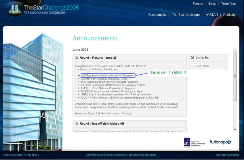 adMIRer rank in 1st knockout